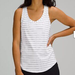 Lululemon Women's Size 14 Love Tank Black And White Striped NEW